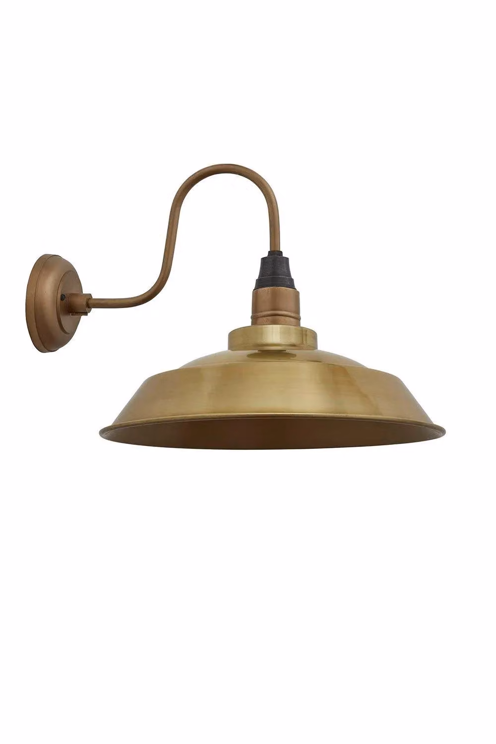 Industville Swan Neck Step Wall Light in Bronze and Brass, 40.64 cm – 2