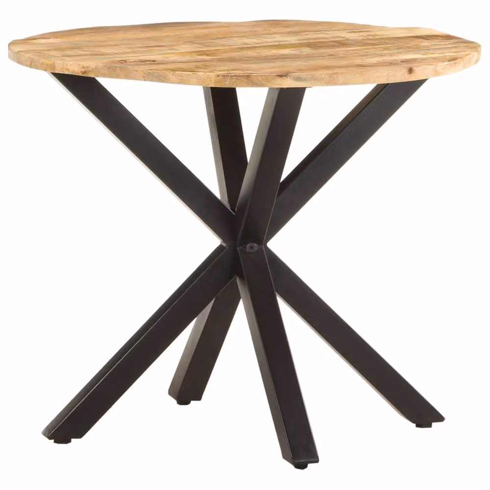 Berkfield Home Brown Solid Mango Wood Side Table W/D/H: 68 x 68 x 56 cm – 1