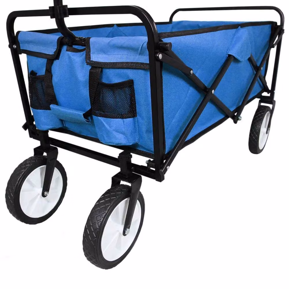Monstershop Foldable Garden Cart in Blue – 6