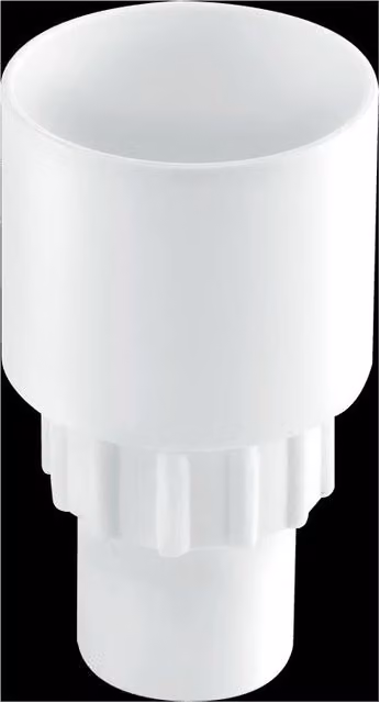 McAlpine TUN-1 1.5 inch Plastic Tun Dish with 3/4 inch Pushfit Outlet in White