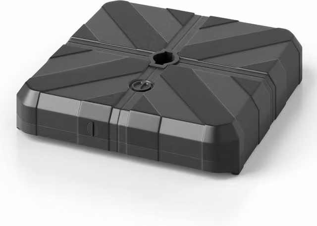 Costway Weighted Offset Parasol Base in Black