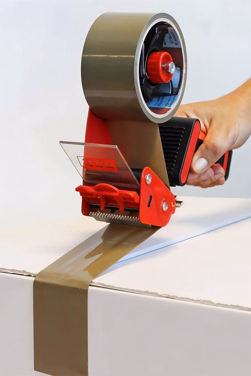 Neel Blue Heavy-Duty 2-Inch Tape Dispenser with Serrated Edge in Red and Blue – 3