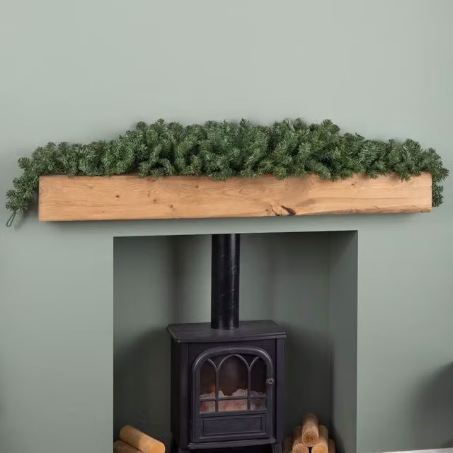Samuel Alexander Plain Green Imperial Pine Christmas Garland Swag Decoration