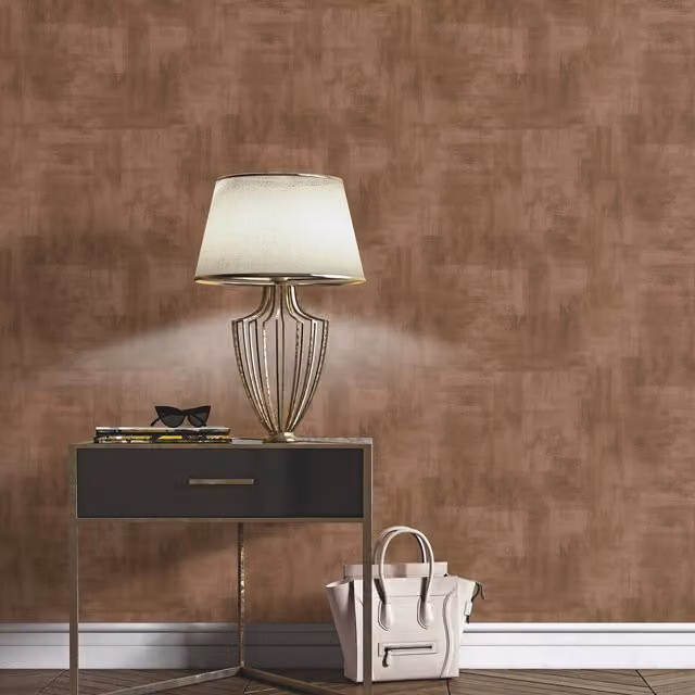 Erismann Abstract Industrial Vinyl Wallpaper in Bronze and Brown