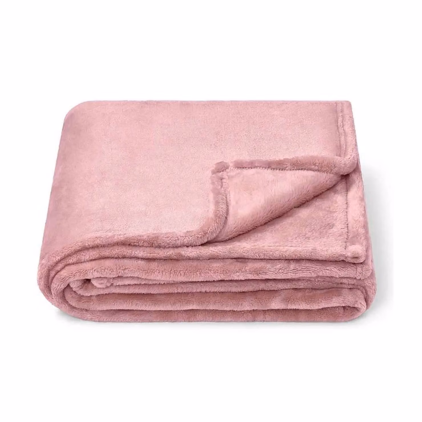 Brand Lab Fluffy Pink Fleece Blanket – 2