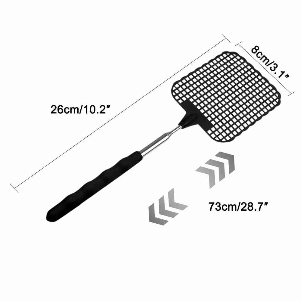 SPETLEK 2 Pack Telescopic Fly Swatter in Black – 2