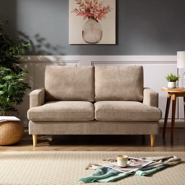 Artemis Home Newsome 2 Seat Fabric Sofa in Light Brown