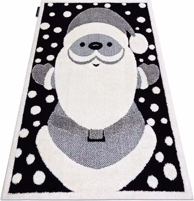 RugsX Modern Children's Rectangular Rug in Black and Multicolour, W: 120 cm, L: 170 cm – 1