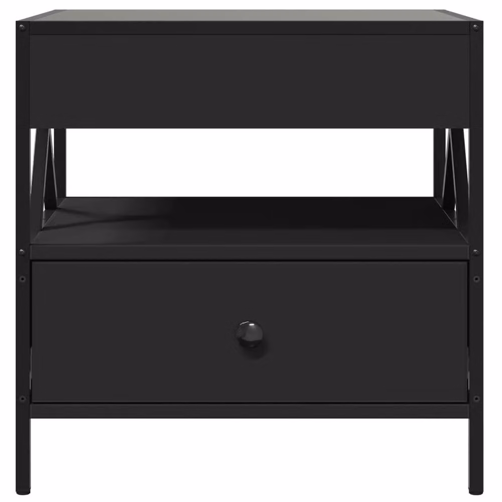 Berkfield Home Infinity LED Coffee Table in Black, W/D/H: 50 x 50 x 51 cm – 3