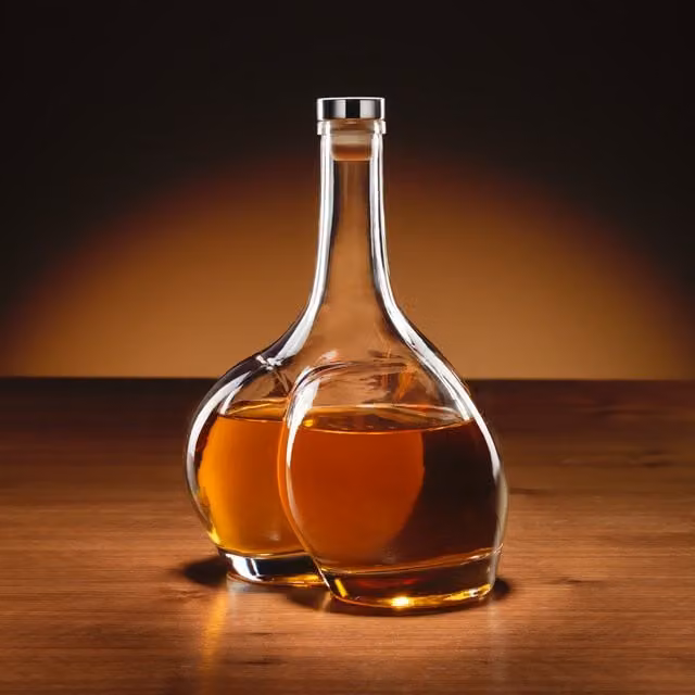 Connoisseur Creations Transparent Glass Decanter with Stopper, 0.75 l