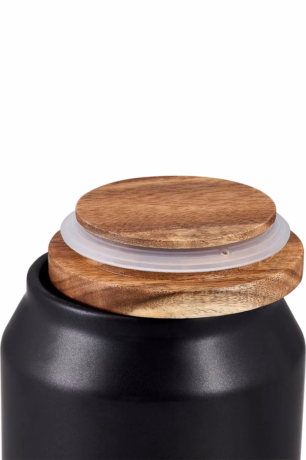 Cole & Mason Hinxton Large Airtight Ceramic Storage Jar with Wooden Lid in Black – 5