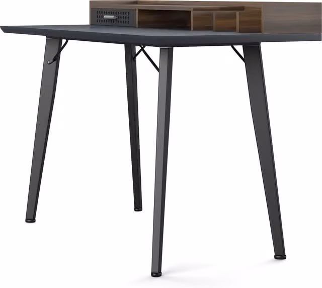 Alphason Memphis Modern Writing Desk in Matt Grey