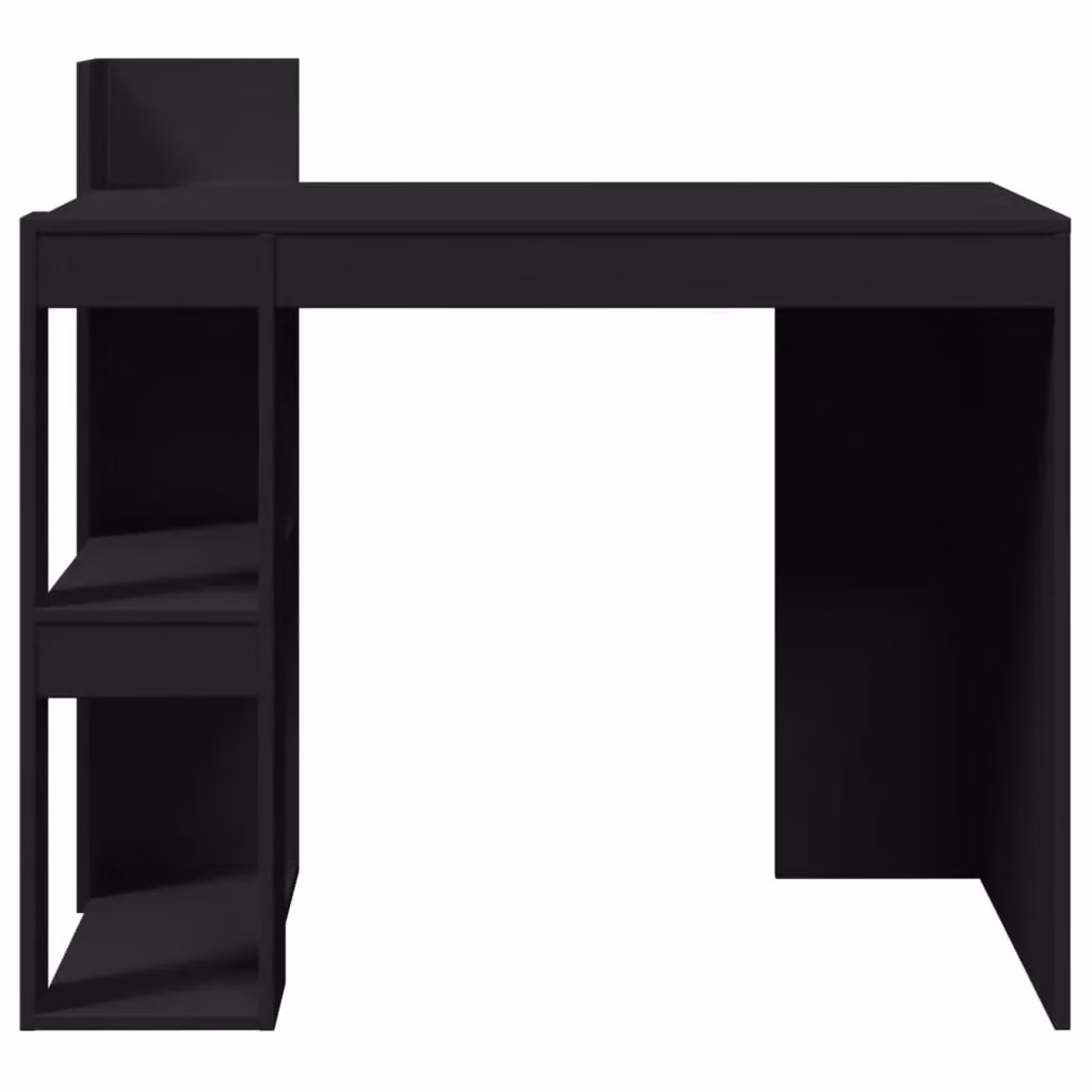 Berkfield Modern Home Office Desk in Black, W/D/H: 103.5 x 56.5 x 94 cm – 4