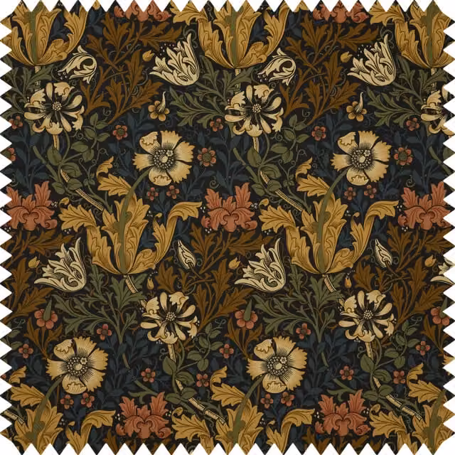 House of Hackney Compton Velvet Midnight Blue Multicolour Product