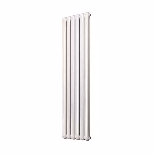 Reina Coneva White Vertical Designer Steel Radiator H: 180 cm, W: 51 cm
