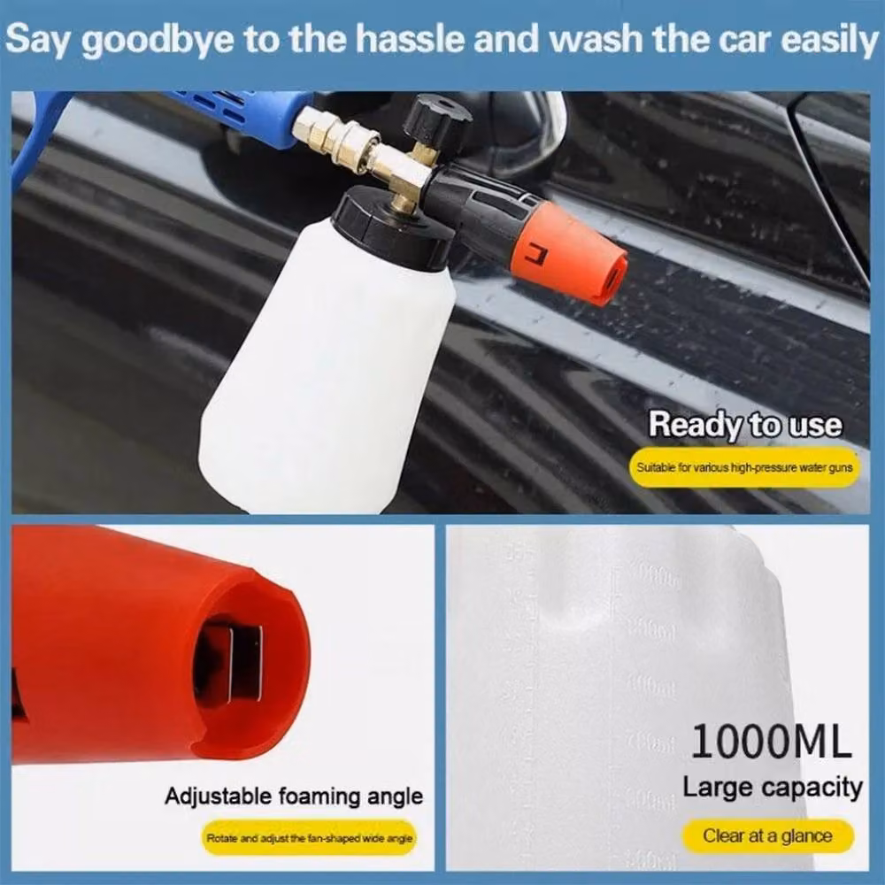 NESTLUNE Snow Foam Lance 1/4" Quick Release Car Wash Sprayer, White, 1.25kg – 3