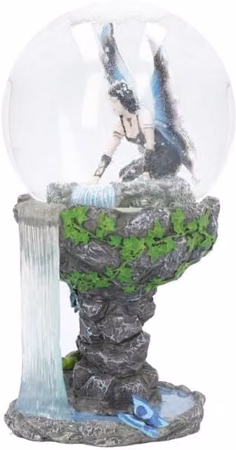 Nemesis Now Immortal Flight Snow Globe in Blue and Multicolour, Height: 18 cm