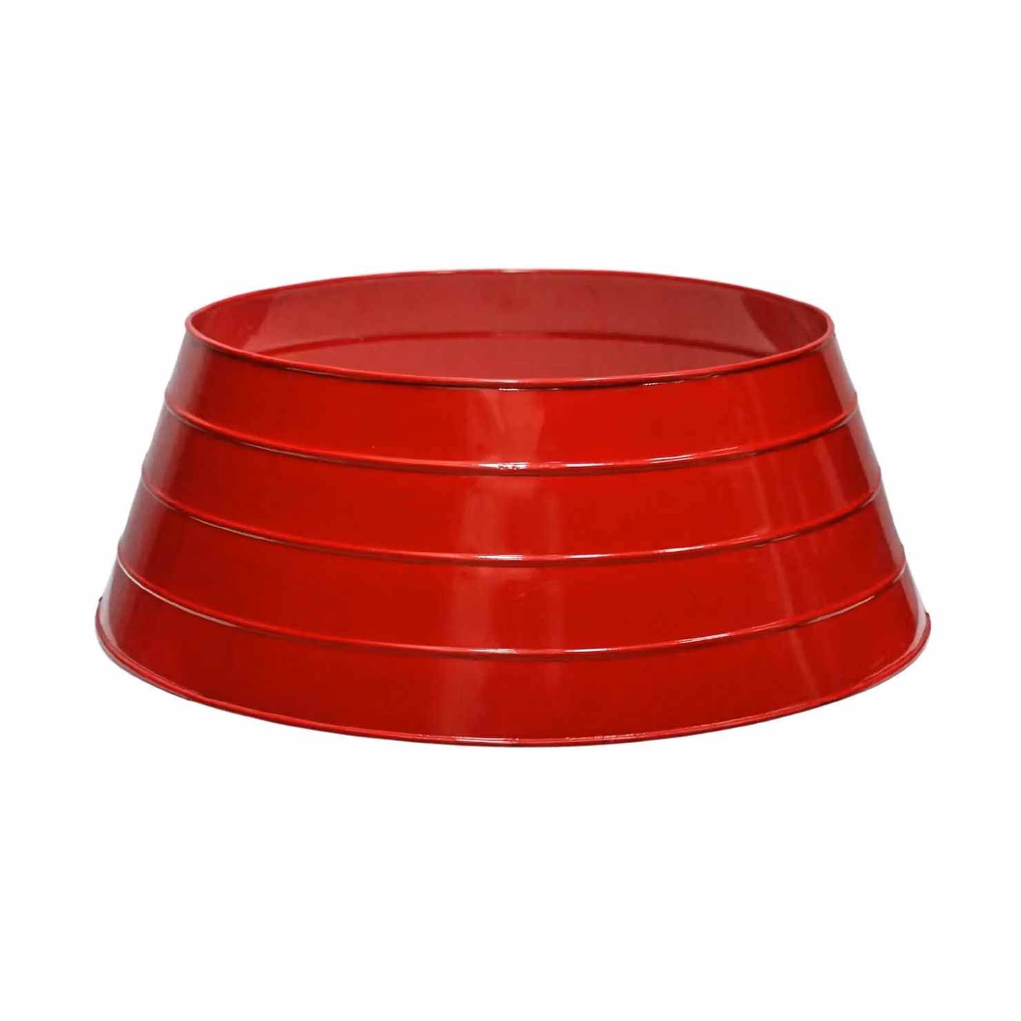 Ivyline Metal Christmas Tree Skirt Red, W: 67 cm, D: 67 cm, H: 25 cm – 3