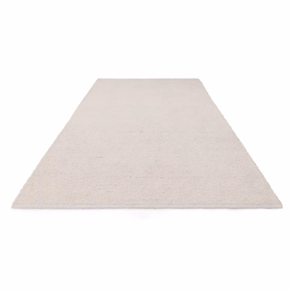 The Rug Shop UK Cream Modern Plain Polyester Easy to Clean Area Rug, W: 200 cm, D: 290 cm – 2