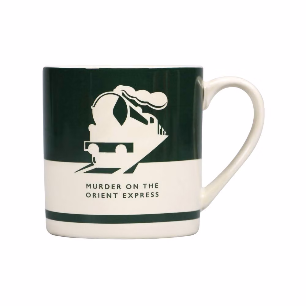 Half Moon Bay Agatha Christie Murder on the Orient Express Green Stoneware Mug 310ml – 2