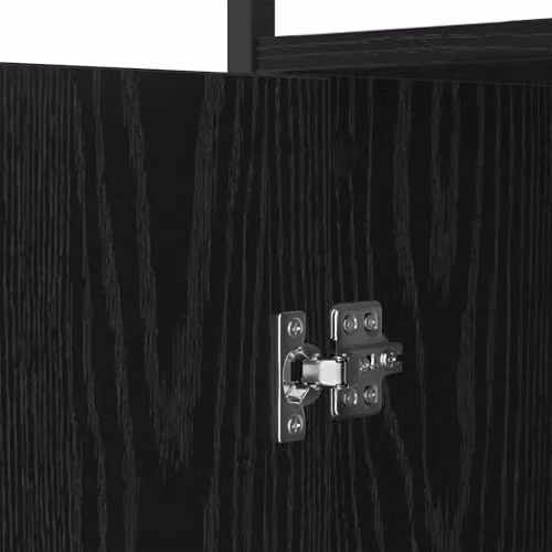vidaXL Modern Black Sideboard in MDF, W/D/H: 100 x 35 x 80 cm – 4