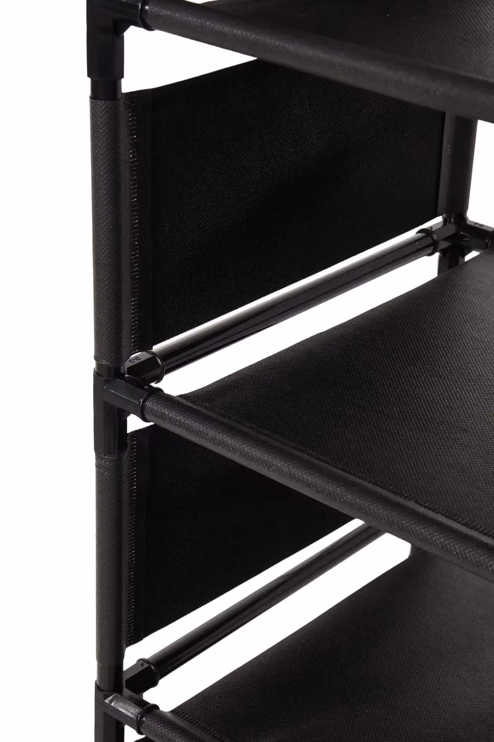 Living and Home 10-Tier Freestanding Metal Shoe Rack in Matt Black – 5