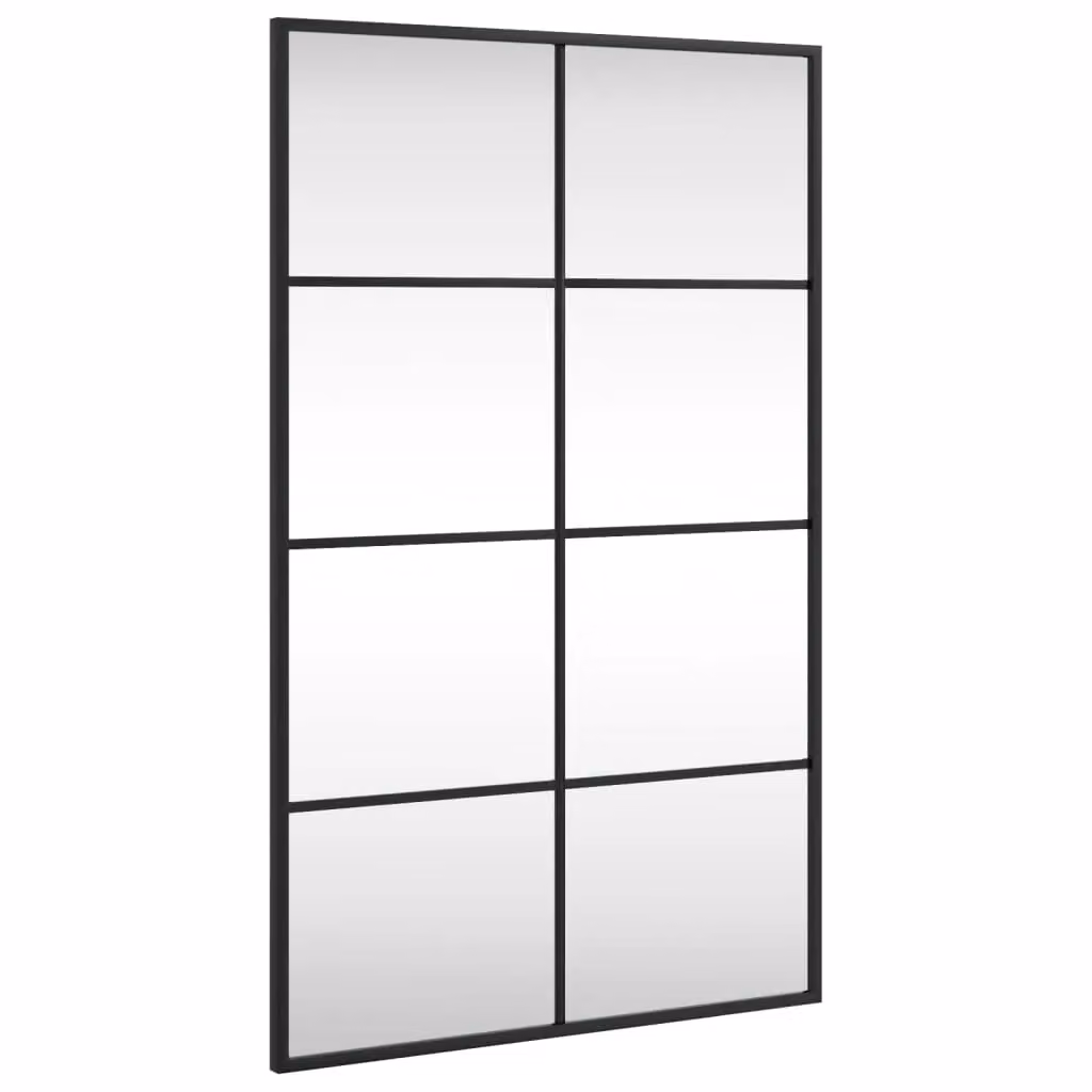 Berkfield Home Minimalist Rectangular Wall Mirror in Black, W: 50 cm, H: 80 cm – 2