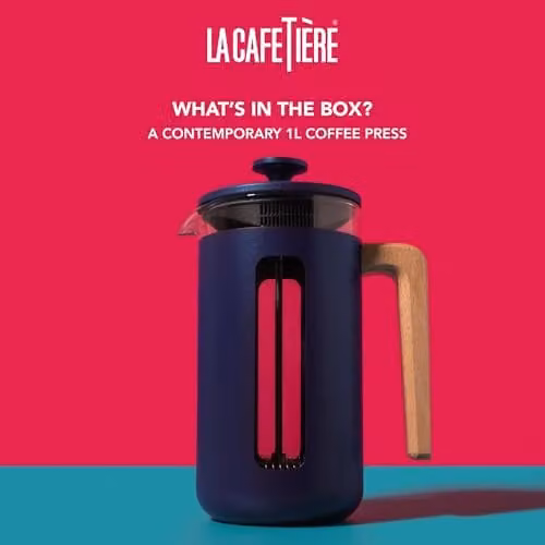 La Cafetiere Pisa 8-Cup French Press Coffee Maker, 0.95 l, Blue – 2