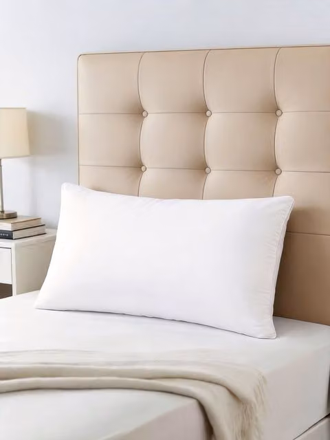 Living and Home White Microfibre Rectangular Pillow for Adults – 1