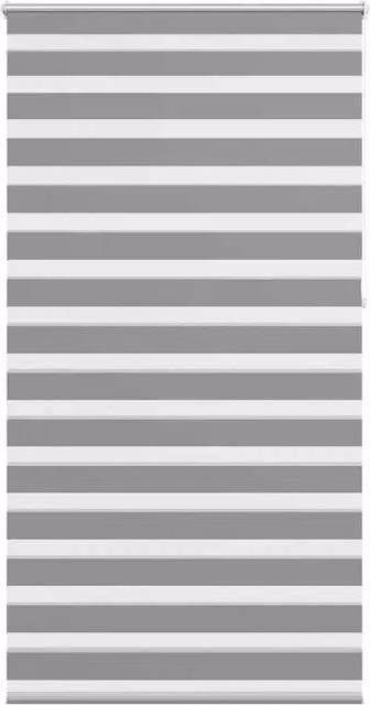 Berkfield Home Grey and White Striped Day and Night Zebra Blind W/H: 120 x 230 cm – 1