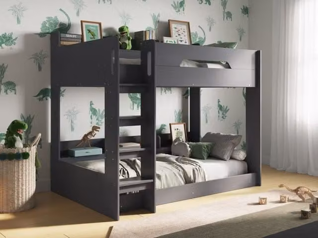 Flair Furnishings Flair Gravity Bunk Bed in Grey and White, Single Size