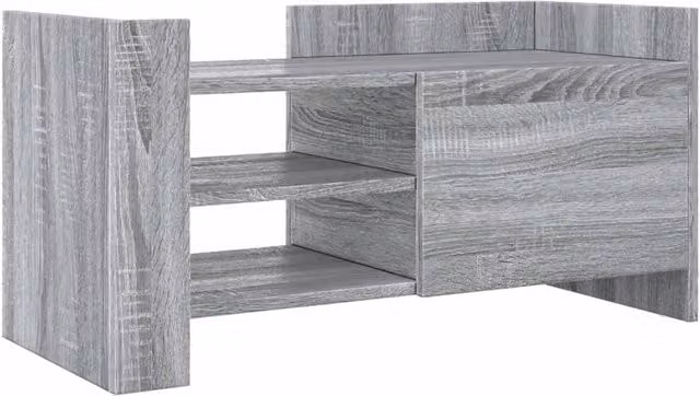Berkfield Home Grey Sonoma TV Cabinet in Engineered Wood W/D/H: 80 x 35 x 40 cm – 1