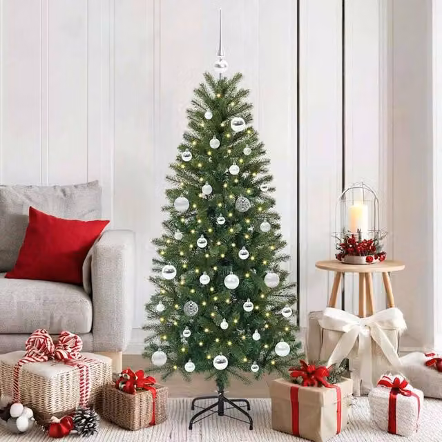 Berkfield Home Artificial Green Christmas Tree with 150 LEDs, Height: 150 cm – 1