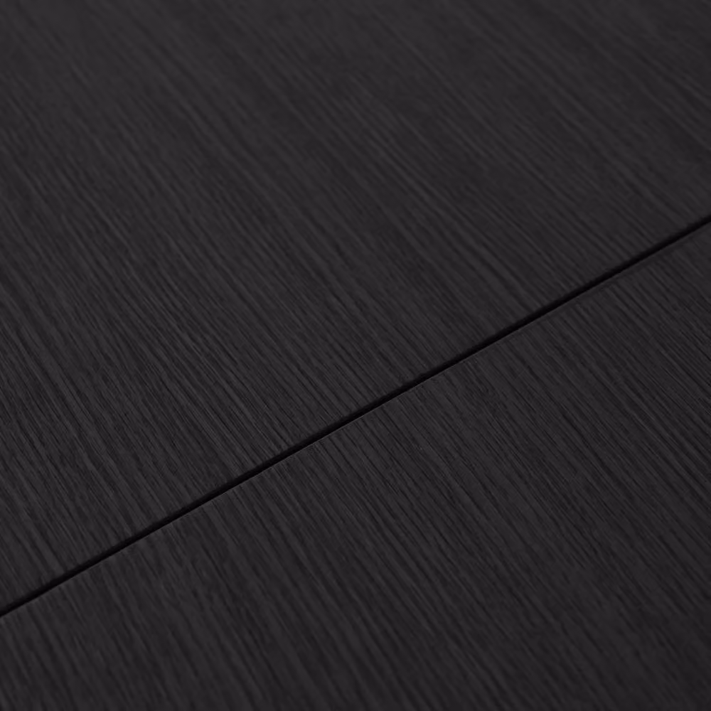 sweeek Oval Extendable Dining Table in Black, Rubberwood and Oak Veneer, Seats 4-6 – 5