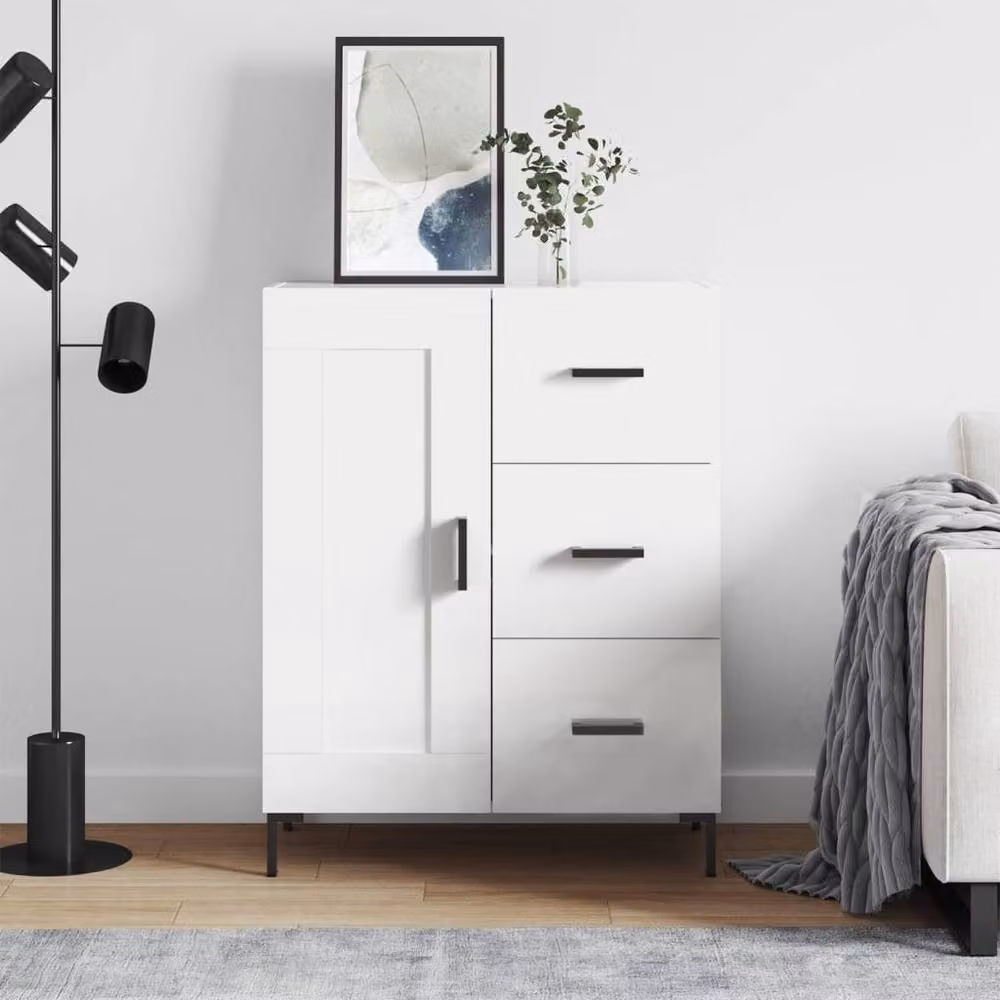 Berkfield Home White Classic Sideboard, W/D/H: 69.5 x 34 x 90 cm – 2