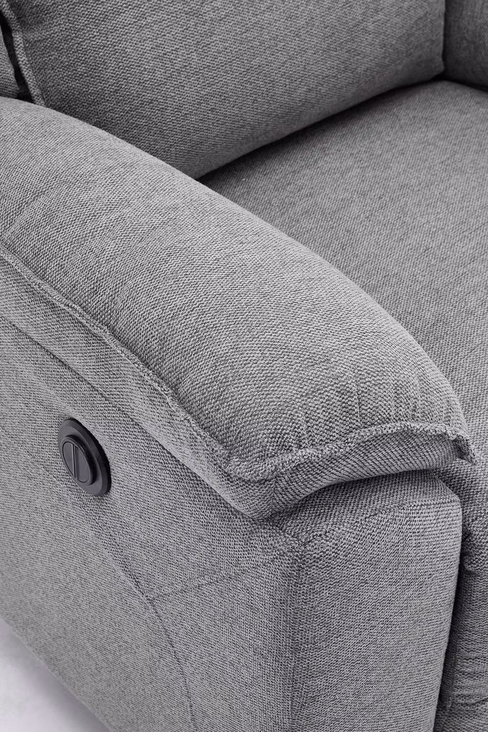 More4Homes Skye 2 Seater Grey Linen Fabric Electric Recliner Sofa W/D/H: 155 x 94 x 102 cm – 2