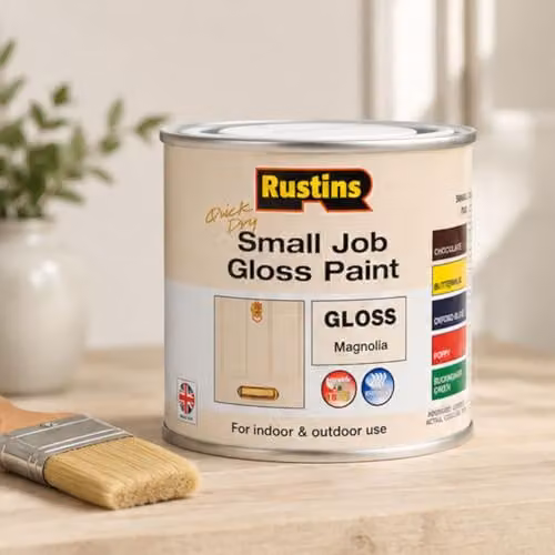 Rustins Quick Dry Water Based Gloss Paint for Wood in Magnolia 250ml – 2