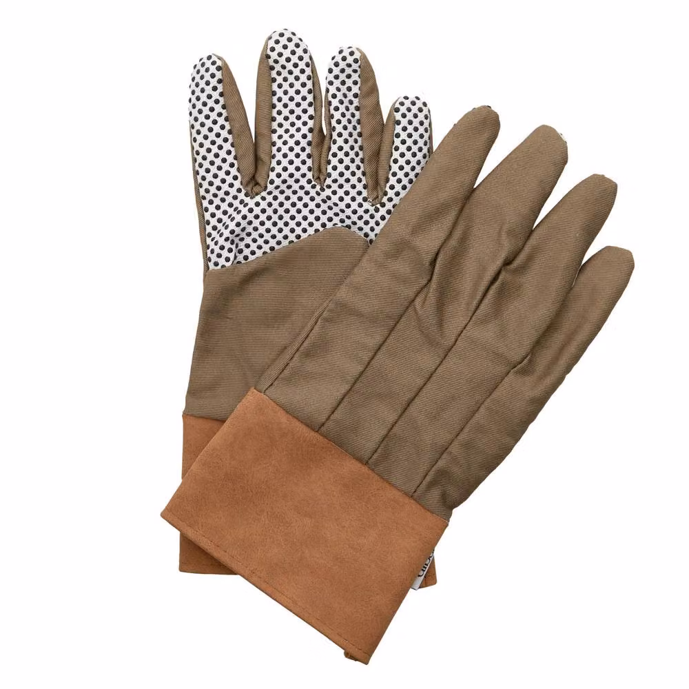 Dibor Pair of Beige Rubber Outdoor Gardening Gloves for Adults – 2