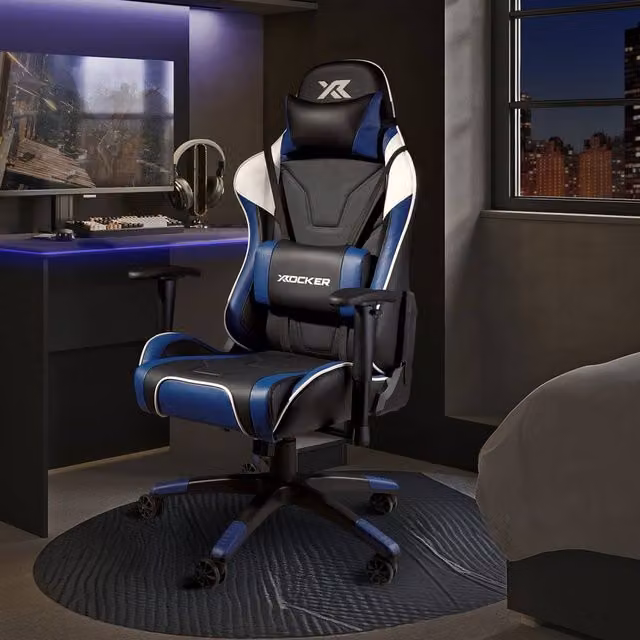 X Rocker Agility Ergonomic Esports Gaming Chair in Blue – 2