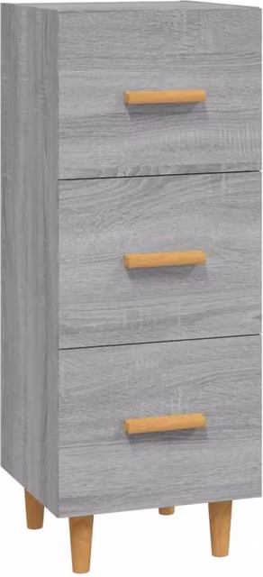 Berkfield Home Grey Sonoma Sideboard in Engineered Wood, W/D/H: 34.5 x 34 x 90 cm – 1