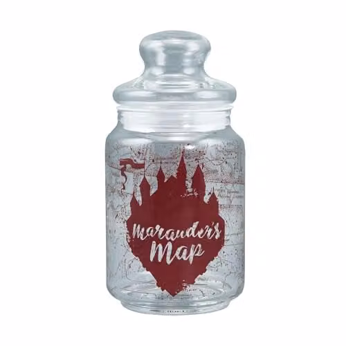 Half Moon Bay Harry Potter Marauder's Map Glass Candy Jar, 0.75 l – 1