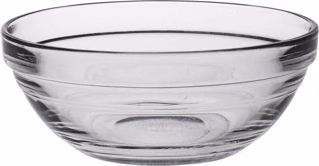 Duralex Lys Stacking Glass Serving Bowl, Transparent, Diameter: 12 cm – 1