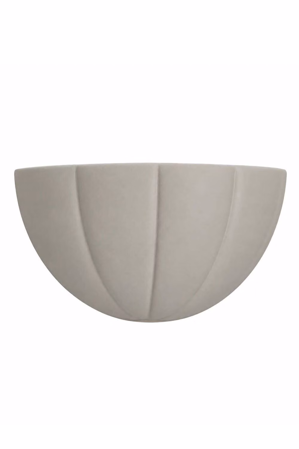 ValueLights Leonardo Scallop Ceramic Flush Wall Light in Green, White or Grey – 3