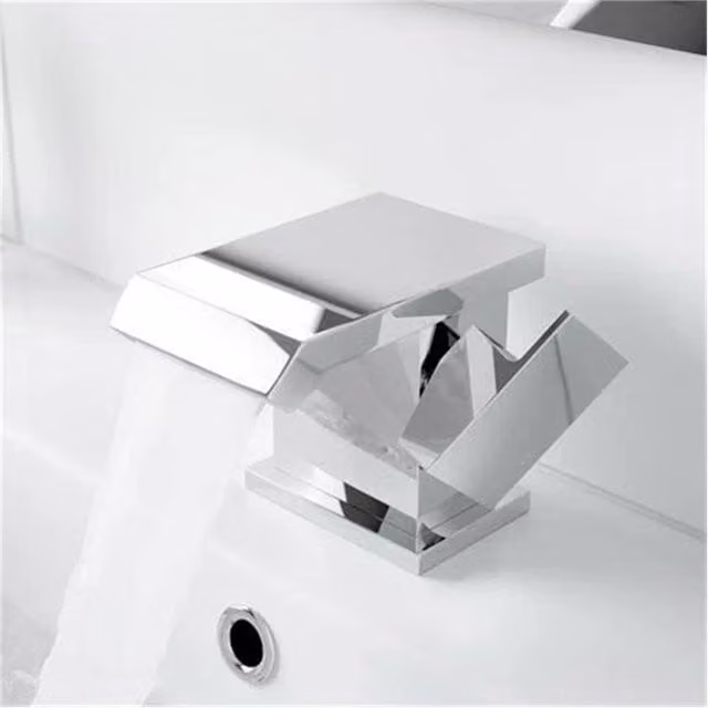 SPETLEK Basin Mixer Tap in Silver/Chrome, Height: 52 cm