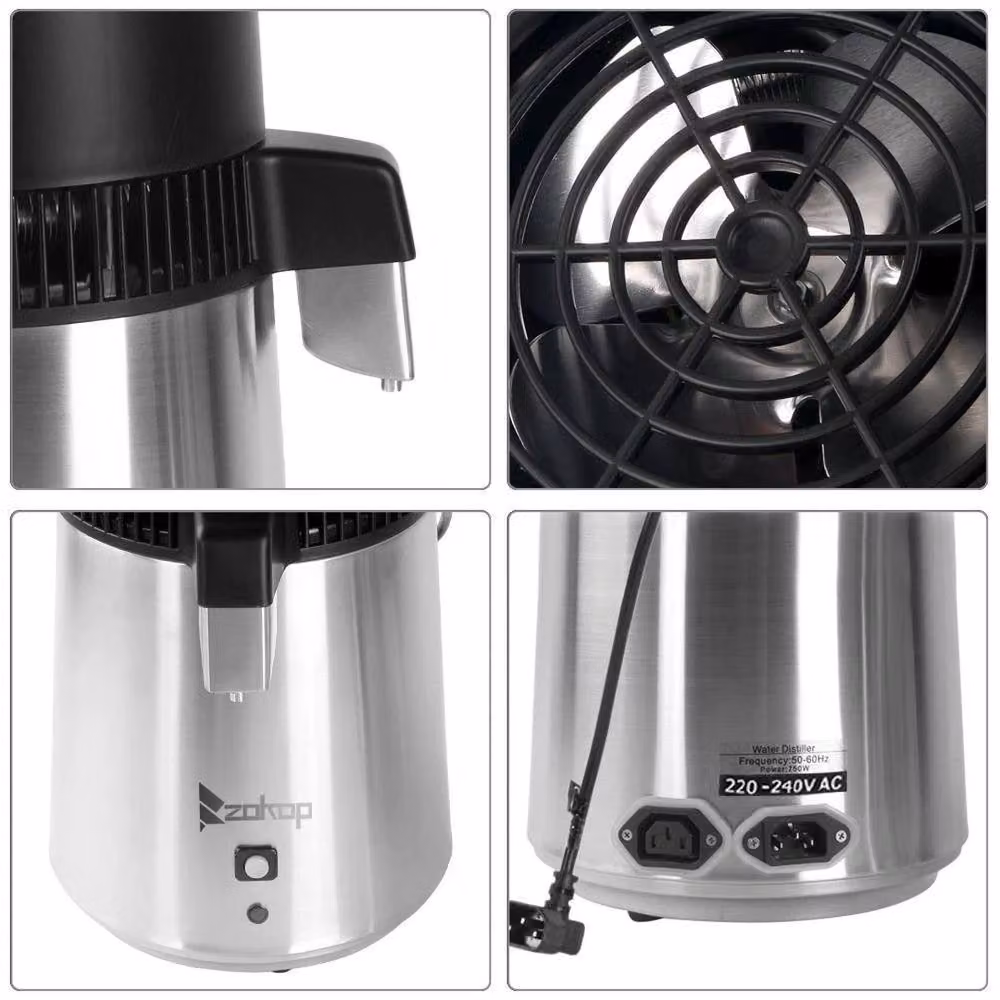 PAWNORA Stainless Steel Countertop Water Distiller in Silver – 4