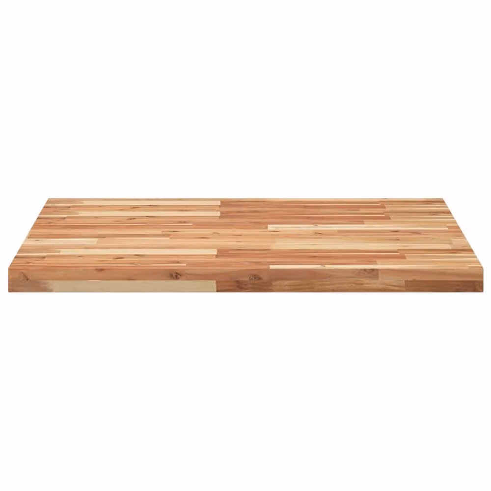 Berkfield Home Square Table Top in Brown Solid Acacia Wood, W/D/H: 80 x 80 x 4 cm – 2