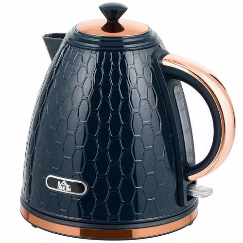 HOMCOM 2500W Electric Kettle with Auto Shut-off and Limescale Filter, 1.7 l, Blue – 1