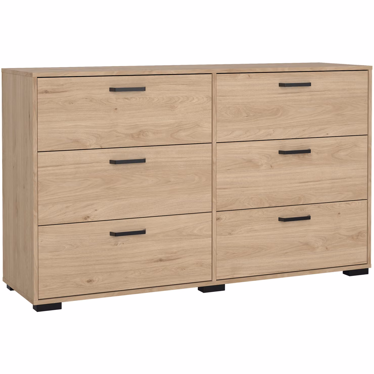 Furniture To Go Sofia Double Dresser with 6 Drawers in Jackson Hickory – 2