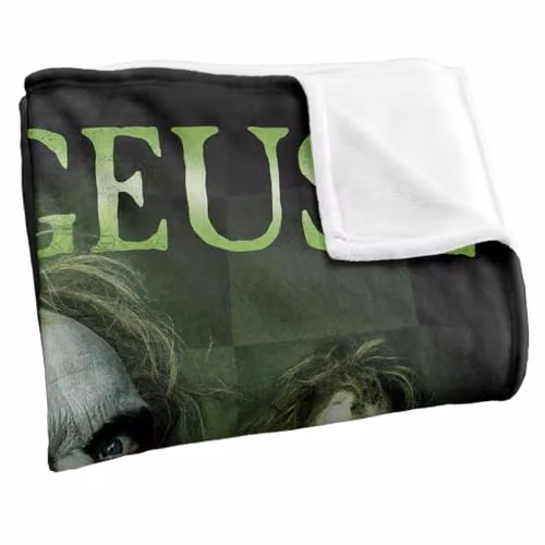 LOGOVISION Beetlejuice 2 Throw Blanket, Multicolour and White, W: 152 cm, D: 127 cm – 2