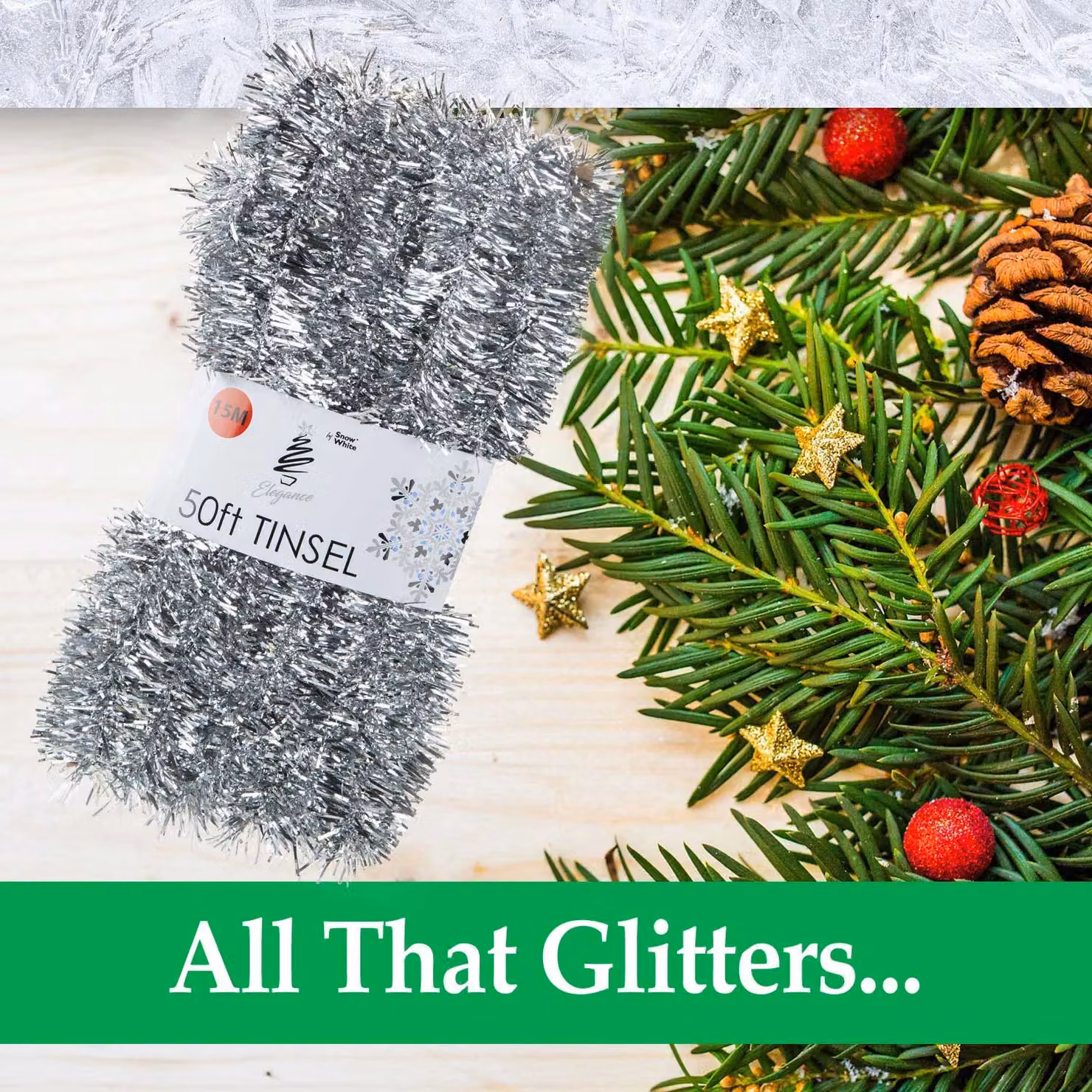 VFM e-Store Silver Christmas Tinsel Decorations – 2